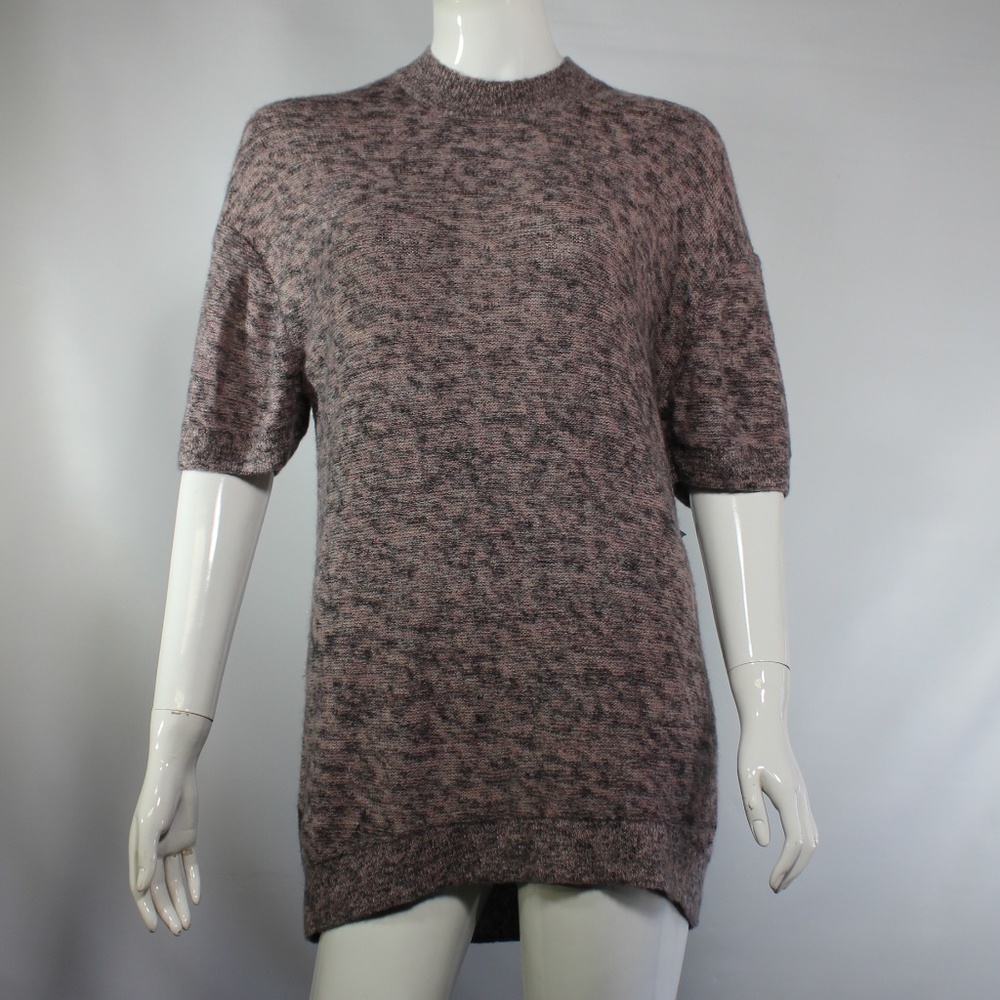 Phillip Lim Mohair Blend Short Sleeve Long Sweater